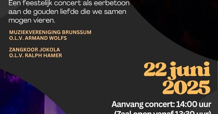 Gouden liefde gevierd in feestelijk concert