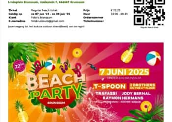 Twee gratis tickets voor de Beach Party