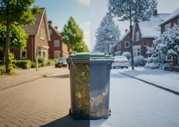 Minder Ledigingen GFT-Container in de Winter