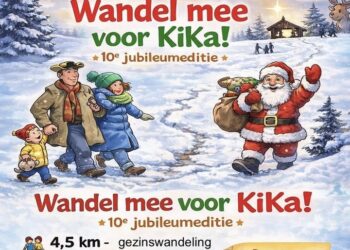 Maak een aansprekende titel bij dit bericht. Plaats geen andere tekst in de titel.Wandeldag voor KiKa op zaterdag 27 december Op zaterdag 27 december van 10:00 tot 13:00 uur vindt voor de tiende keer de…