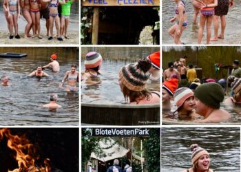 Maak een aansprekende titel bij dit bericht. Plaats geen andere tekst in de titel.Nieuw jaar, frisse start. Nieuwjaarsduik in het teken van een ijskoude maar feestelijke traditie bij het BloteVoetenPark…
