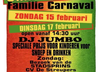 Maak een aansprekende titel bij dit bericht. Plaats geen andere tekst in de titel.Familie Carnaval bij Klaver4 Vier carnaval samen met het hele gezin bij Klaver4 Zondag 15 februari & dinsdag 17 februari…
