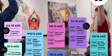 Schrijf een korte en pakkende titel in het Nederlands op basis van de onderstaande Facebooktekst: UITagenda week 33. Het wordt weer een heerlijke week in Heerlen! Geniet van The Christophers of Paw Patrol of de Dinofilm bij Quatro Cinema , ga met de kleintjes naar BabyBabbels bij SCHUNCK of schuif gezellig aan bij de Voorleespicknick in de Stadstuin Heerlen. Liever iets meer actie? ga dan naar de Yoga in het museum of ga lekker aan de slag bij de verveelbalie bij Schunck. In het weekend kun je een kijkje nemen bij het Open Schachtweekend van het Nederlands Mijnmuseum , meewandelen met de Herinneringswandeling Heerlen-Centrum of de week ontspannen afsluiten tijdens Silence on the Rooftop op de Stadsdaktuin. Uit in Heerlen? 👉 www.heerlenmijnstad.nl Zelf iets organiseren? 👉 mail naar reuring@heerlen.nl Gemeente Heerlen.    Gebruik normale Nederlandse hoofdletterregels:   – Begin de titel met een hoofdletter.   – Gebruik hoofdletters bij plaatsnamen of namen van personen.   – Schrijf de rest van de titel zoals gebruikelijk, zonder onnodige hoofdletters.  Geef alleen de titel terug. Geen uitleg of extra tekst.